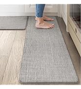 Collive Kitchen Mats Cushioned Anti Fatigue, Modern Abstrac Waterproof Kitchens Floor Mat Non Sli...