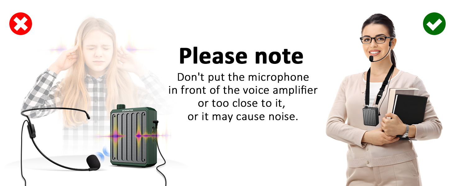voice amplifier with microphone