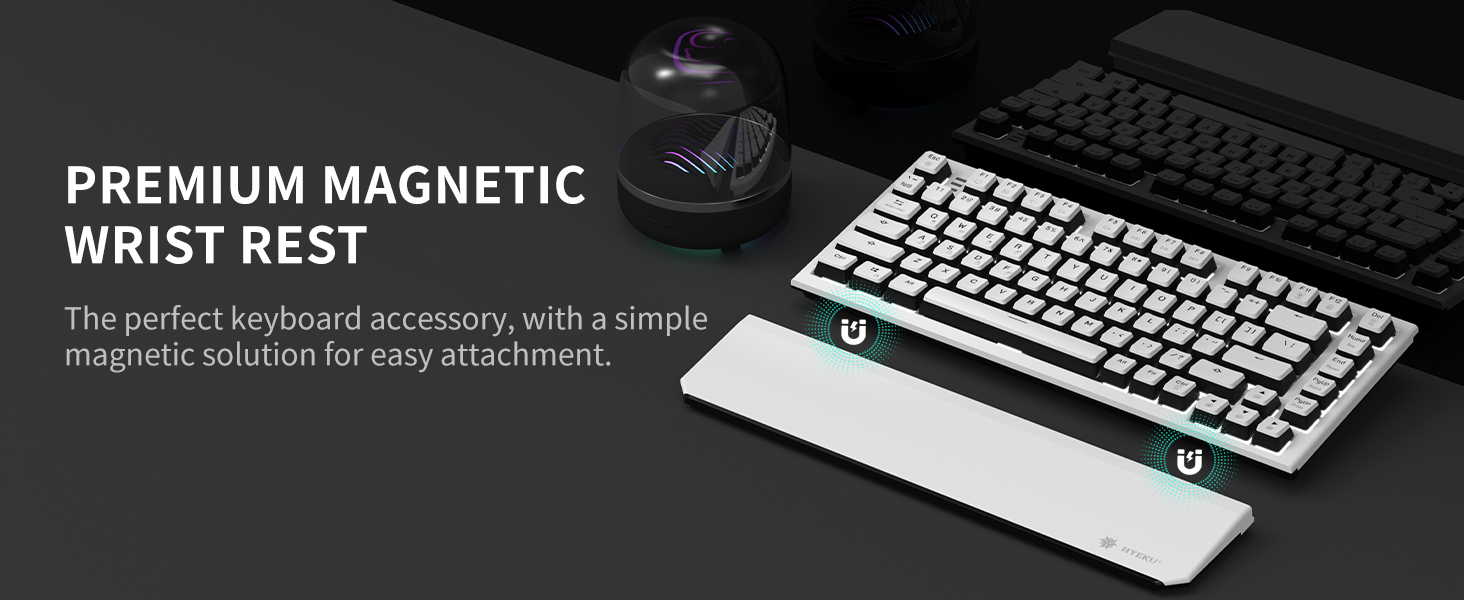 keyboard with wrist rest