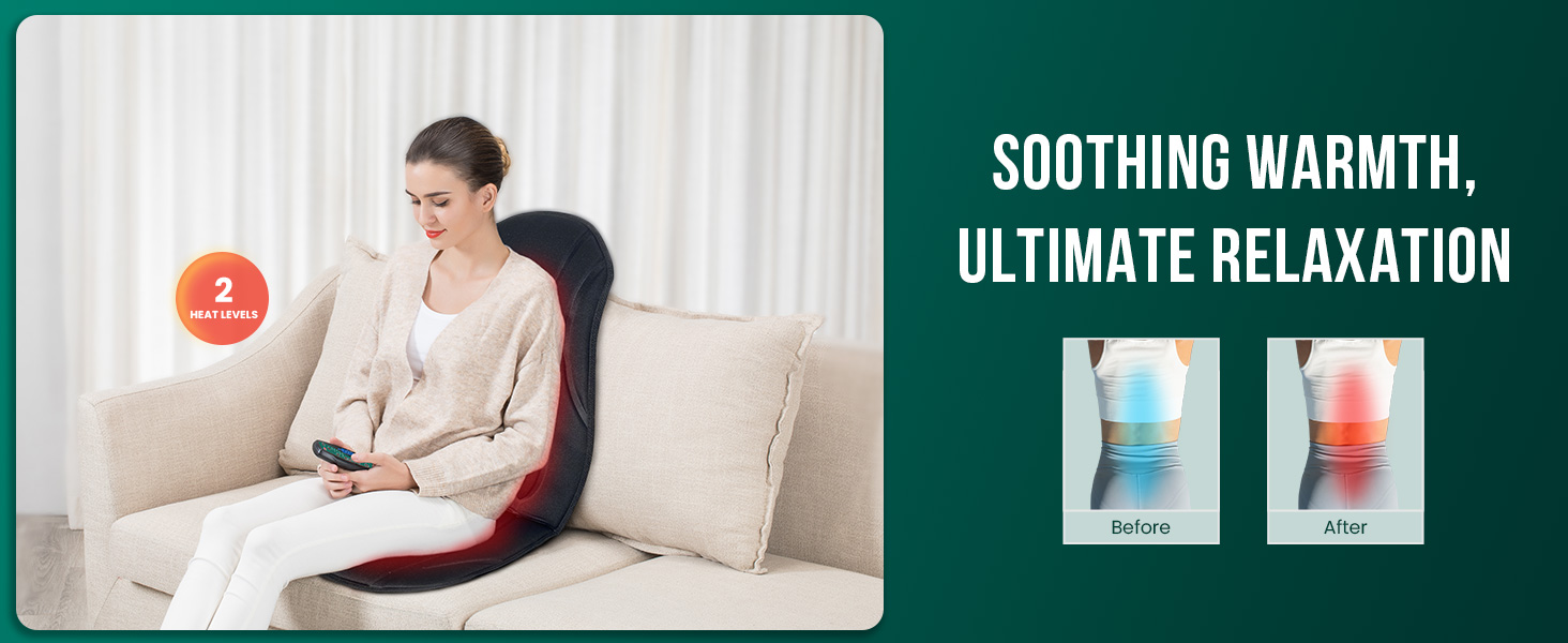 back massager seat pad