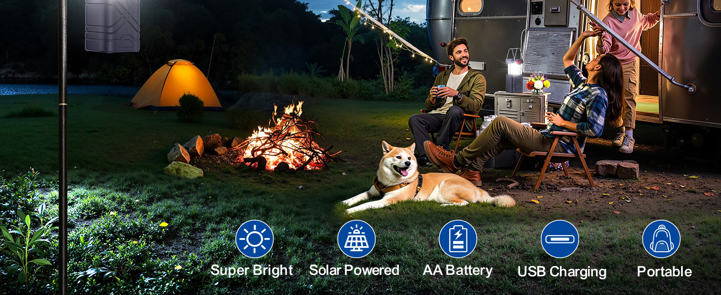 camping lantern solar