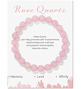 SONNYX 1PCS Healing Crystal Stone Bracelets for Women Men Semi-Precious Gemstone Bracelets 8mm St...