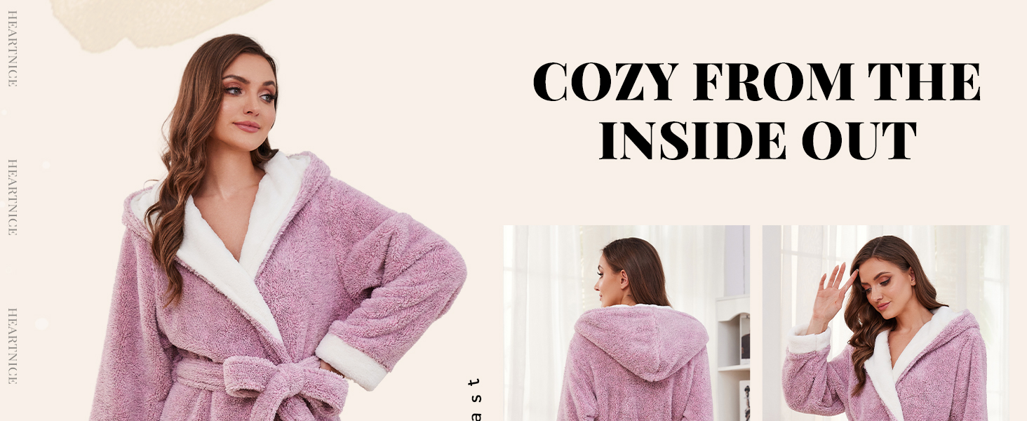 Womens Plush Robes