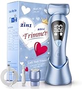 rategist Electric Bikini Trimmer for Women: Rechargeable Painless Shaver for Body Hair - IPX7 Wat...