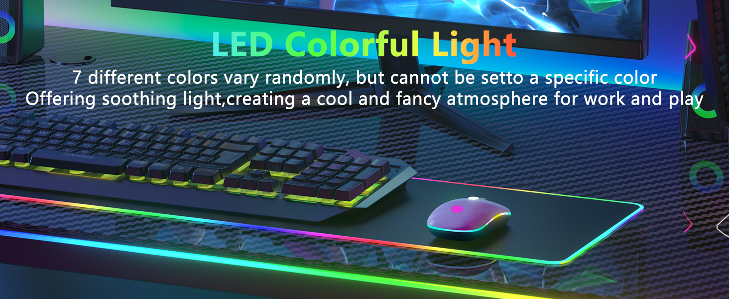 Backlit LED 2.4GHz Rechargeable Silent Mouse