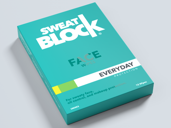SweatBlock Face Wipes