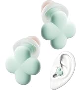 QubitPulse Bloom Ear Plugs, Earplugs for Small Ear Canals, Ultra-Comfy Stylish Earplugs for Women...