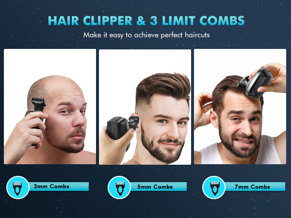 The head shavers for bald men prevents hair pulling while capturing both long and short hairs