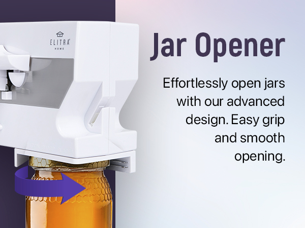 Electric Can Opener - 4 in 1 white 4m