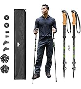 Cascade Mountain Tech Lightweight Aircraft-Grade Aluminum Trekking Poles with Extended Down Grip ...