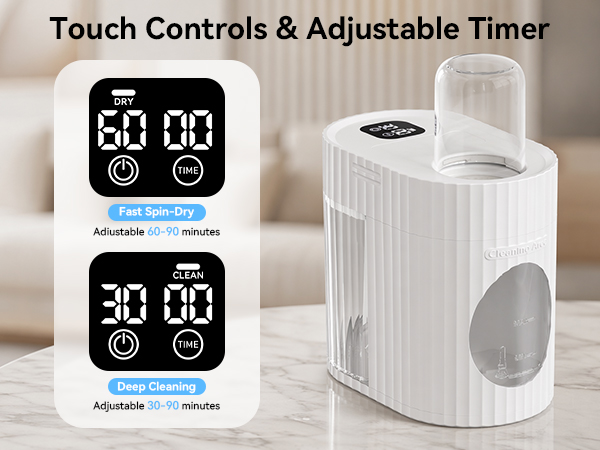 Touch Controls &amp; Adiustable Timer