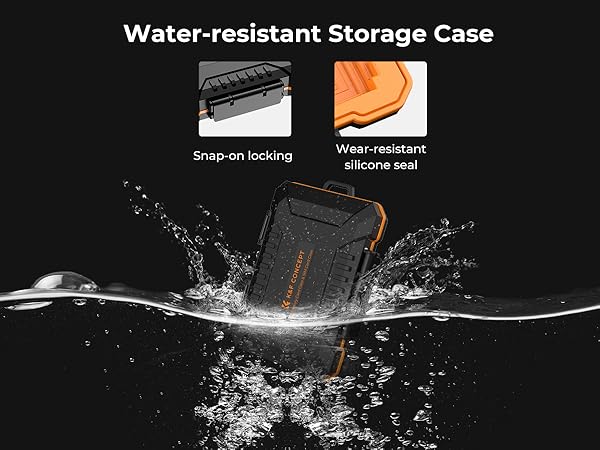 water-resistant storage case