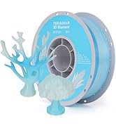 TECSONAR TECSONAR Crystal Rainbow PLA 3D Printer Filament, 1KG Spool(2.2lbs) 1.75mm PLA Fast Colo...