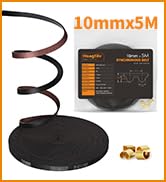 HANGLIFE GT2 Timing Belt with Copper Buckle - 3D Printer Open Synchronous Belt (2mm Pitch) 3D Pri...