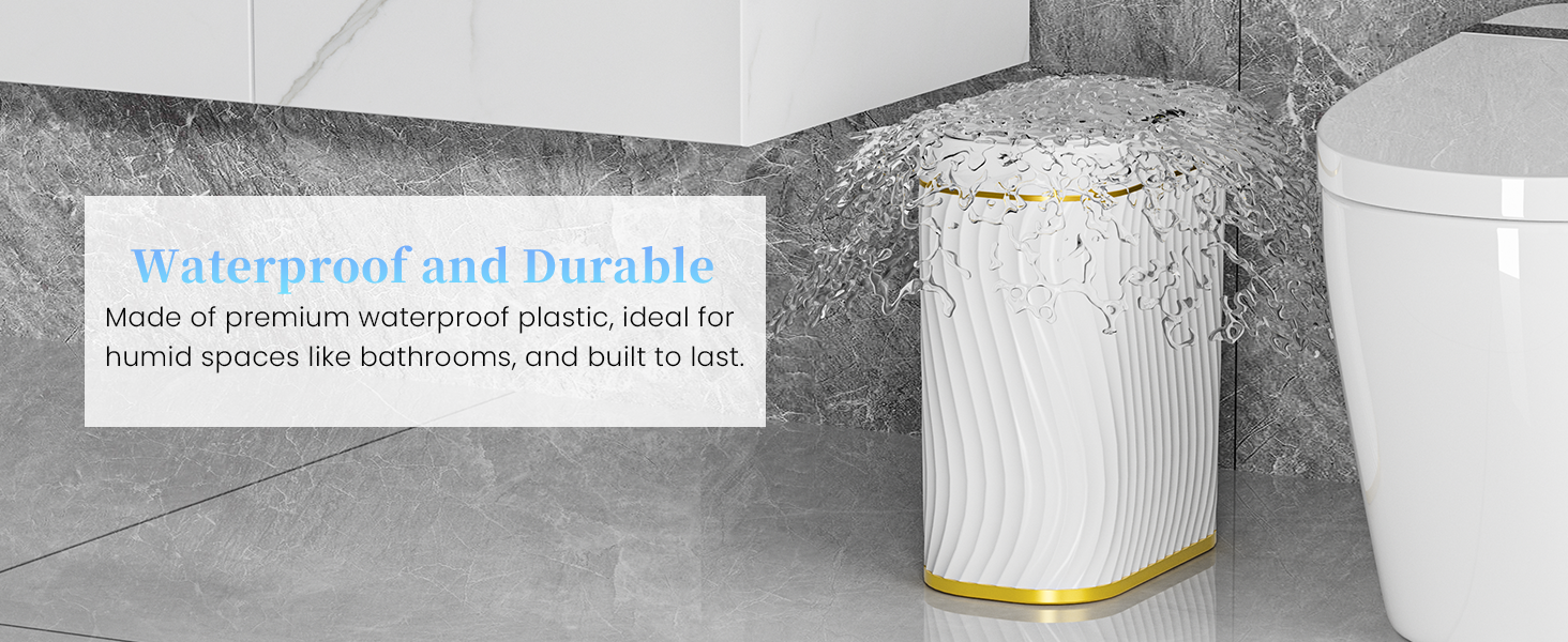 Bathroom Small Trash Can with Lid