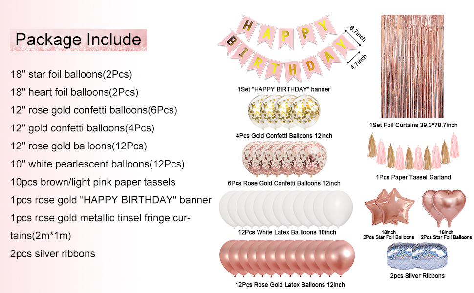 birthday decorations for women