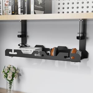 Basket Electric Wire Rack Under Desk Cable Raceway Power Cord Organizer For Desk Electronics Tray