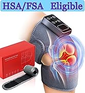 FTSAONG Cordless Knee Massager with Heat Vibration for Pain Relief, Electric Heated Knee Brace wi...