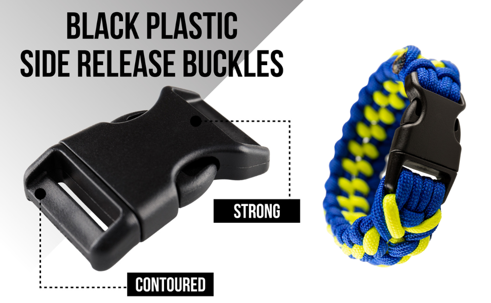 p2 black buckles side release