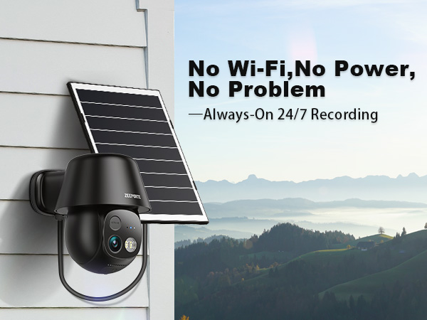 4G LTE Cellular Solar Security Camera