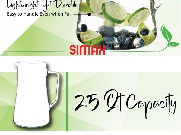 glass pitcher small