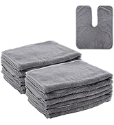 DIMEGON 12 PCS U-Shaped Facial Towels, Facial Towel Split Design, Soft Esthetician Towel, Facial ...