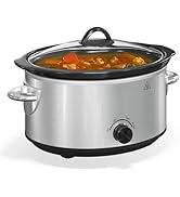 4 QT Slow Cooker, Kiss the Water Buffet Server and Warmer with 3 Heating Modes, Compact Slow Cook...
