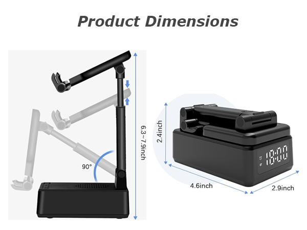 Birthday Gifts for Men Women,5-in-1 Cell Phone Stand with Wireless Speaker &amp;amp;Charger