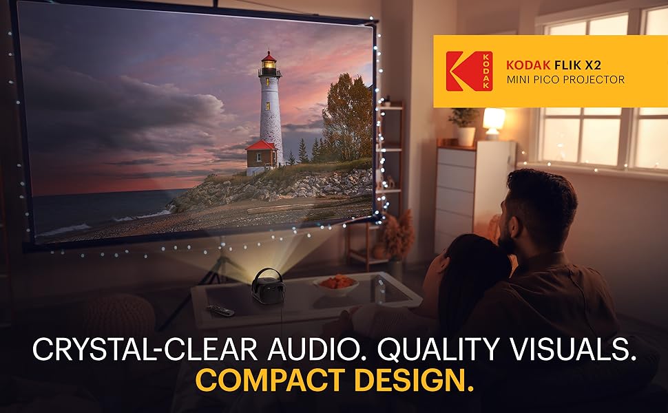 Kodak Flik X 2 mini portable cute projector 