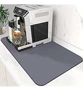 WISELIFE Coffee Mat Super Absorbent Dish Drying Mat Coffee Bar Accessories Large Drying Mats for ...