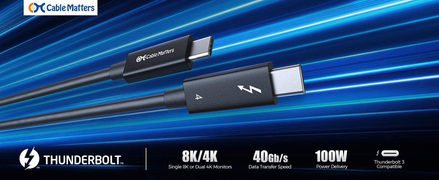 Long Thunderbolt 4 Cable