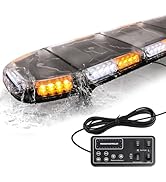 Winsgor 2025 Upgraded 51" Amber White Emergency Warning Security Strobe 88 LEDs Hazard Flash Ligh...