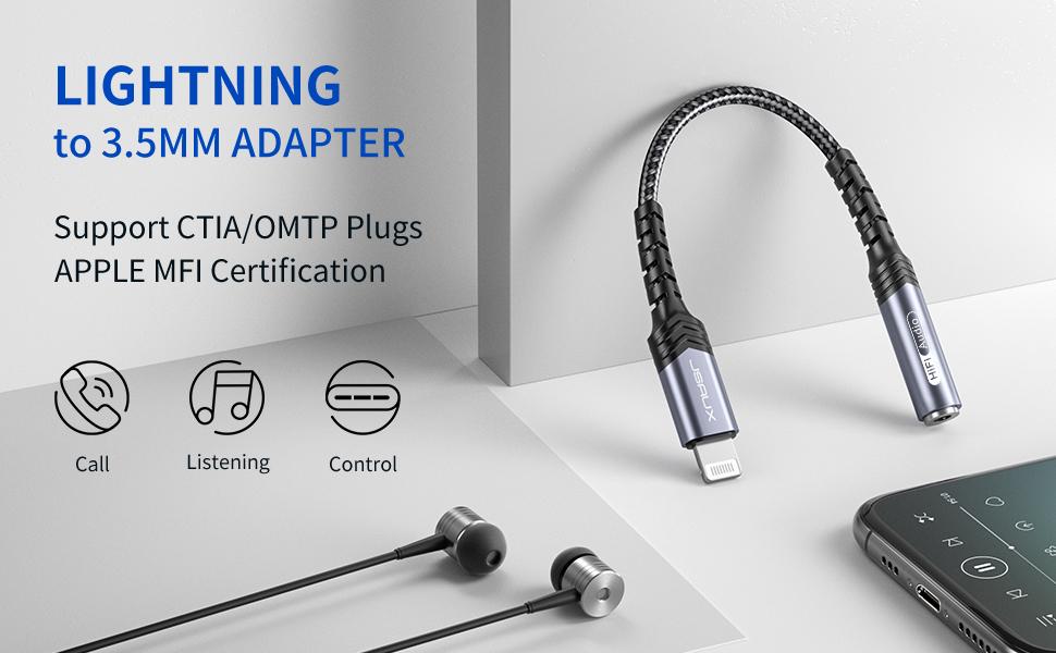 lightning to 3.5mm adapter