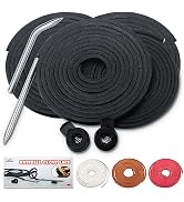 Alytree 8 Pcs Baseball and Softball Glove Lace Kit, 4 Pcs Leather Laces|2 Glove Locks|2 Glove Lac...