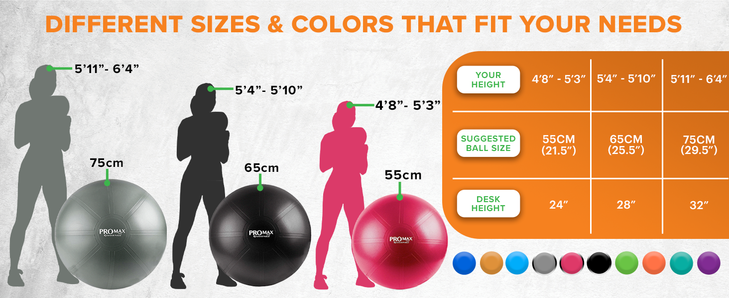 Yoga chart size