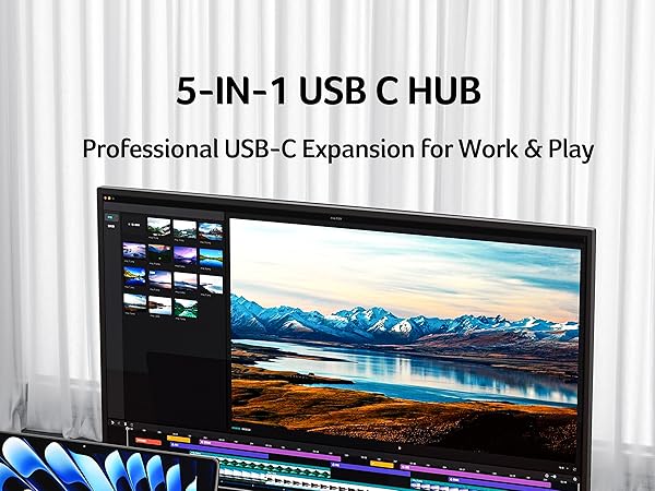 Acer USB C Hub, 5-IN-1 USBC to HDMI Adapter