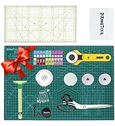 78 Pcs Rotary Cutter Set - KingTool 45mm Cutter Kit with A3 Cutting Mat, Fabric Scissors 3 Replac...