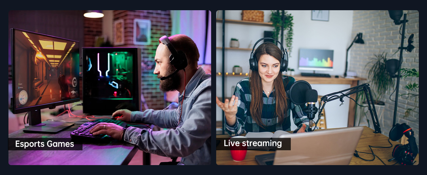 Suitable for esports games and live streaming