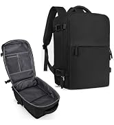 coowoz Travel Backpack For Women Men Airline Approved,Black Carry On Backpack,Large Hiking Waterp...