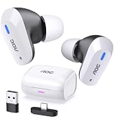 AOC Wireless Gaming Earbuds for PS5 PC Switch, 2.4GHz USB-C Dongle ACT3512 | 20ms Ultra-Low Laten...