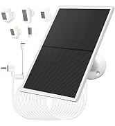 10W/5V Solar Panel Charger with Two connectors DC3.5 * 1.35 and USB-C, 9.8Ft Charging Cable, IP65...