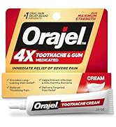 Orajel 4X for Toothache &amp; Gum Pain: Severe Cream Tube 0.33oz- From Oral Pain Relief Brand