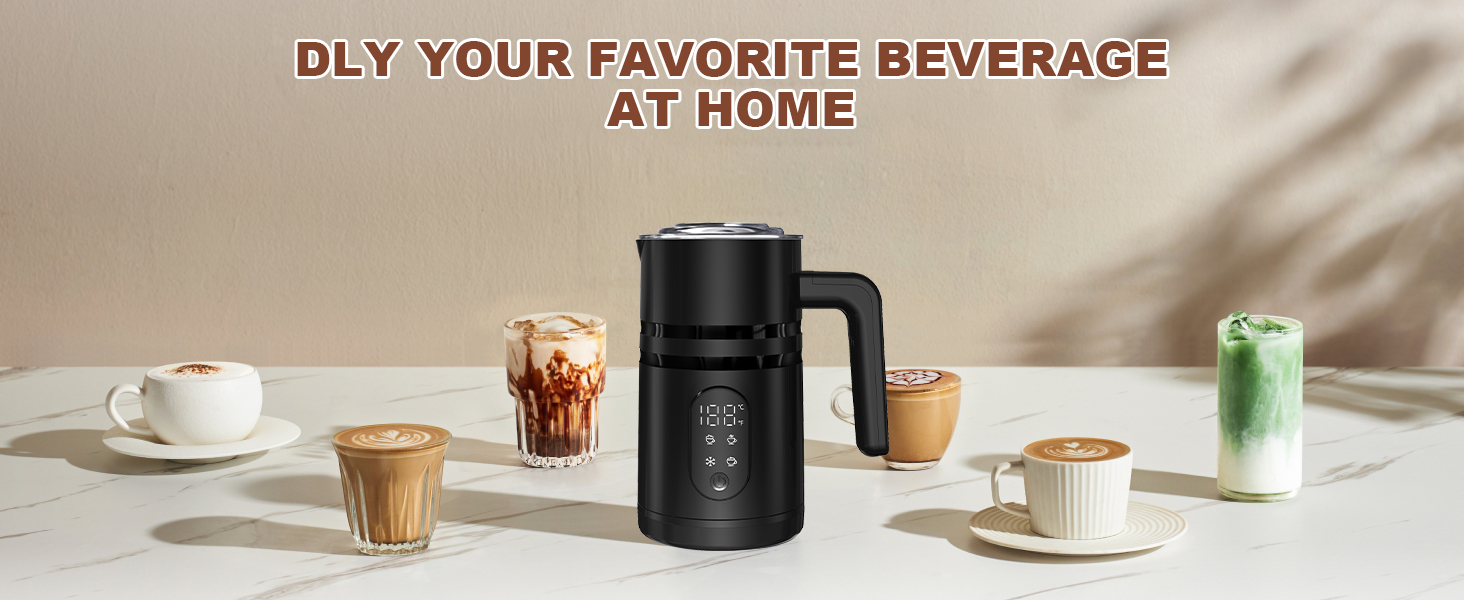 Electric Milk Frother Automatic Hot &amp; Cold Foam Maker