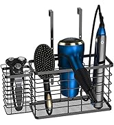 Hair Tool Organizer, Dryer Holder, 3 in 1 Blow Bathroom Organizer Wall Mounted/Cabinet Door for F...