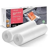 FRESKO Vacuum Sealer Bags Rolls 2 Packs 11" x 20', Commercial Grade Seal a Meal Bags for Storage ...
