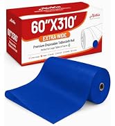 Plastic Table Cloth, Extra Wide 60 In X 310 Ft Royal Blue Plastic Tablecloth Roll with Any Cut Sl...