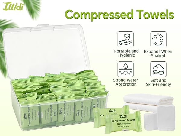 compressed towels