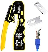 RJ45 CAT7 Crimp Tool Kit Pass Through, CAT7/CAT6/CAT5 RJ45 Crimping Tool (CAT7 Kit 12)