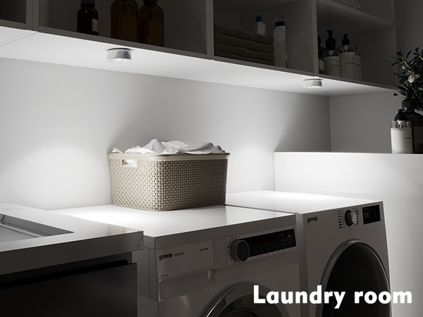 Dimmable led lighting for laundry room