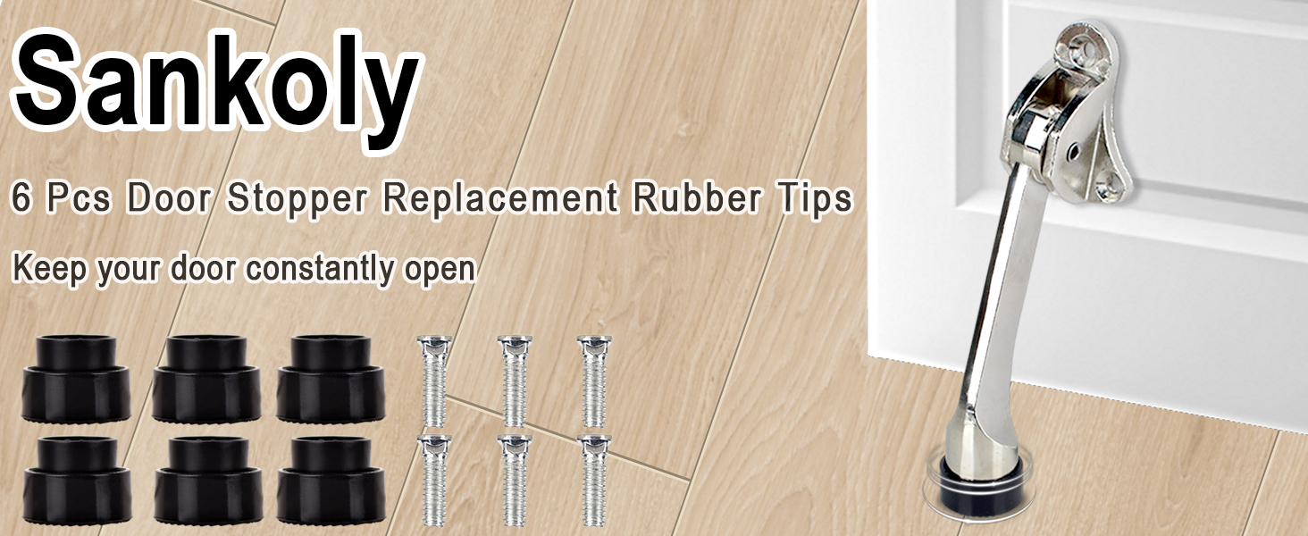  Door Stopper Replacement Rubber Tips